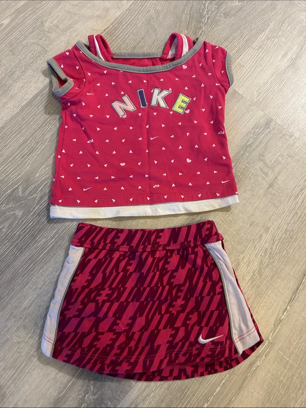 Nike Baby Girls Pink Tank Top & Skort Set